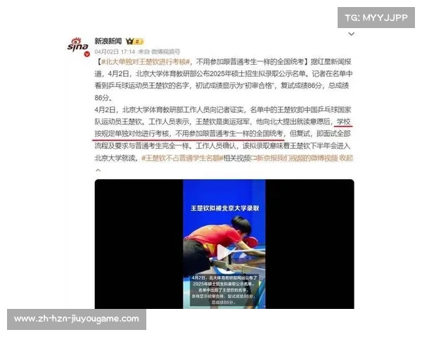 王楚钦成功申请北大研究生录取引发广泛关注与热议 王楚钦成功申请北大研究生录取引发广泛关注与热议